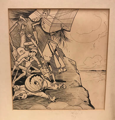 A recently discovered drawing by John R. Neill for THE MARVELOUS LAND OF OZ differs from the published version below. Can you spot the difference?